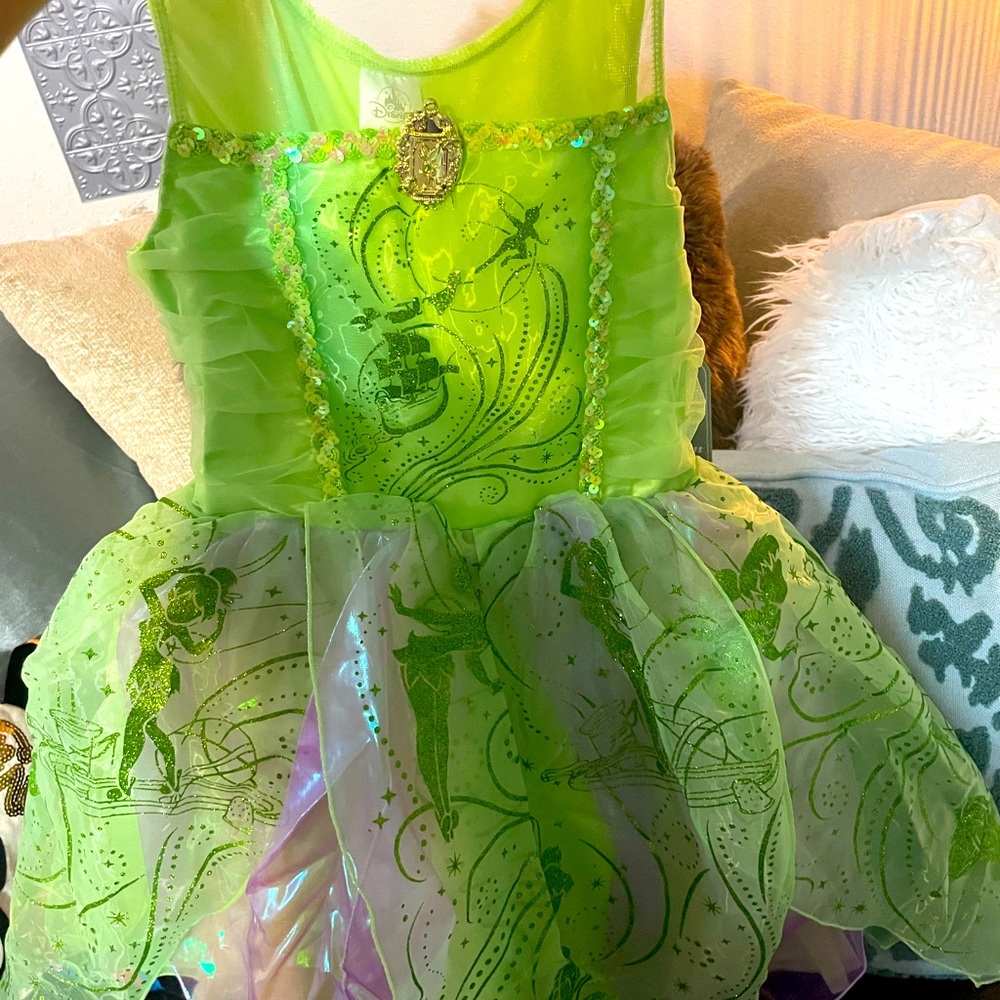Disney Tinker bell Costume Dress Disney Parks Collection size 13 NWT